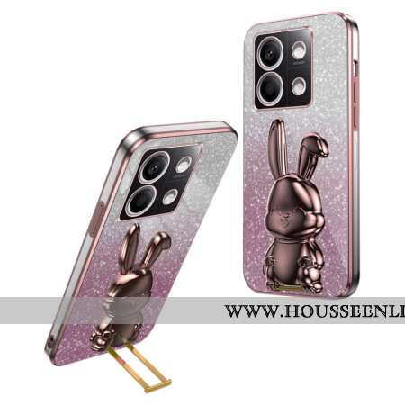 Coque Xiaomi Redmi Note 13 4G Lapin Support Rose