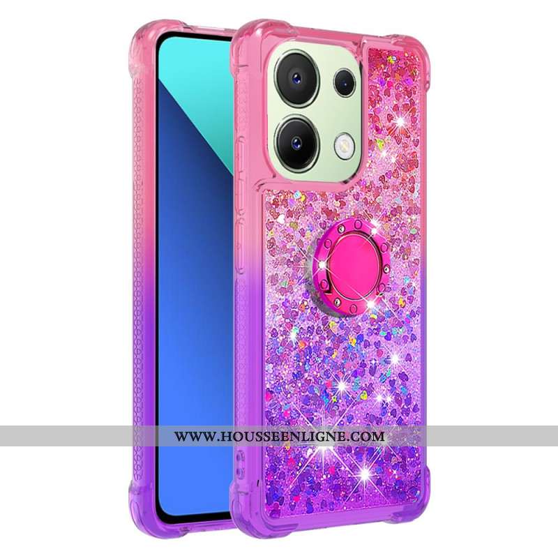 Coque Xiaomi Redmi Note 13 4G Paillettes Anneau-Support