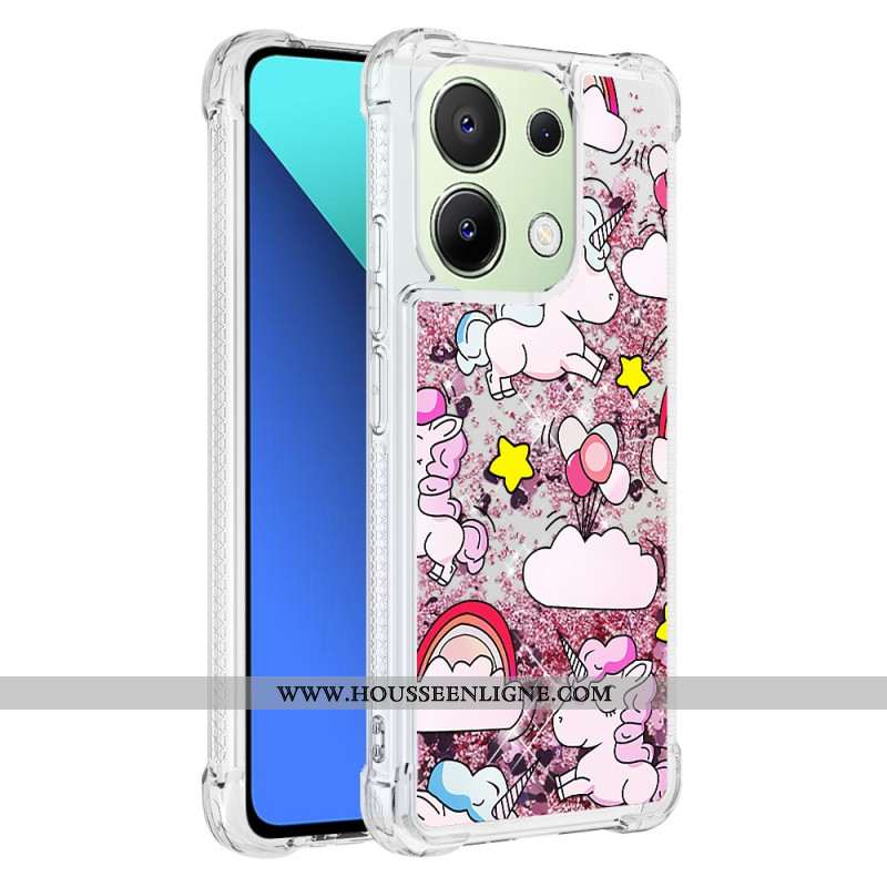 Coque Xiaomi Redmi Note 13 4G Paillettes Motif Cartoon