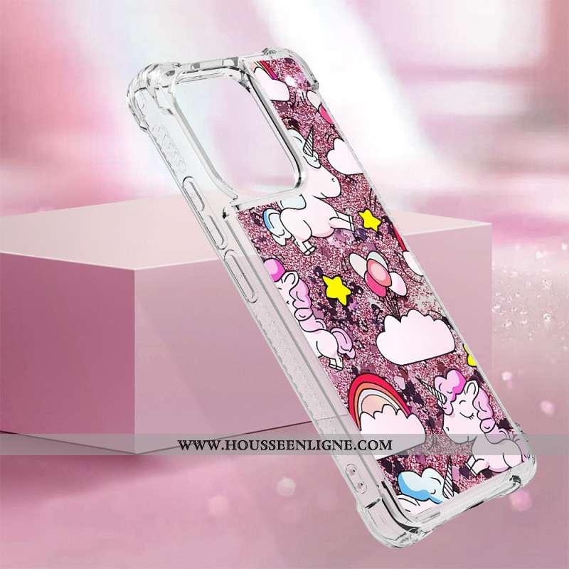 Coque Xiaomi Redmi Note 13 4G Paillettes Motif Cartoon