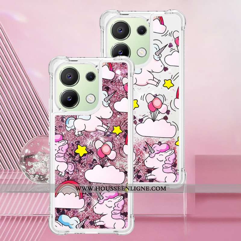 Coque Xiaomi Redmi Note 13 4G Paillettes Motif Cartoon