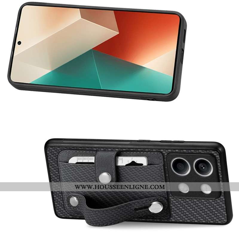 Coque Xiaomi Redmi Note 13 4G Porte-Cartes et Sangle