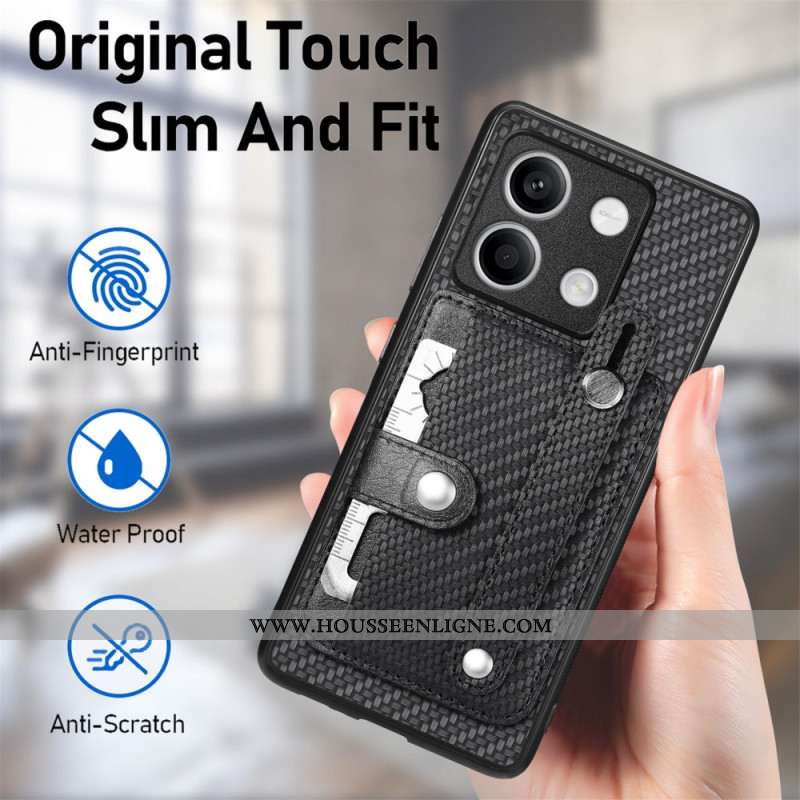 Coque Xiaomi Redmi Note 13 4G Porte-Cartes et Sangle