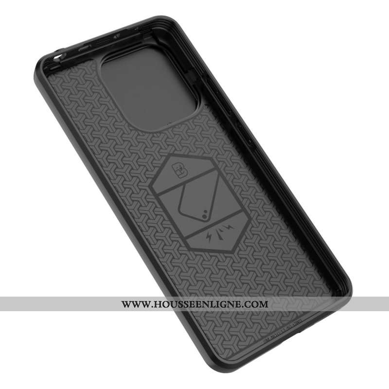 Coque Xiaomi Redmi Note 13 4G Ring Résistante avec Protecteur Objectif Coulissant