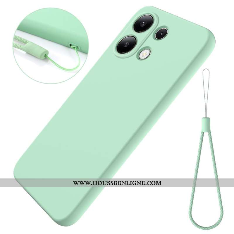 Coque Xiaomi Redmi Note 13 4G Silicone Liquide à Lanière