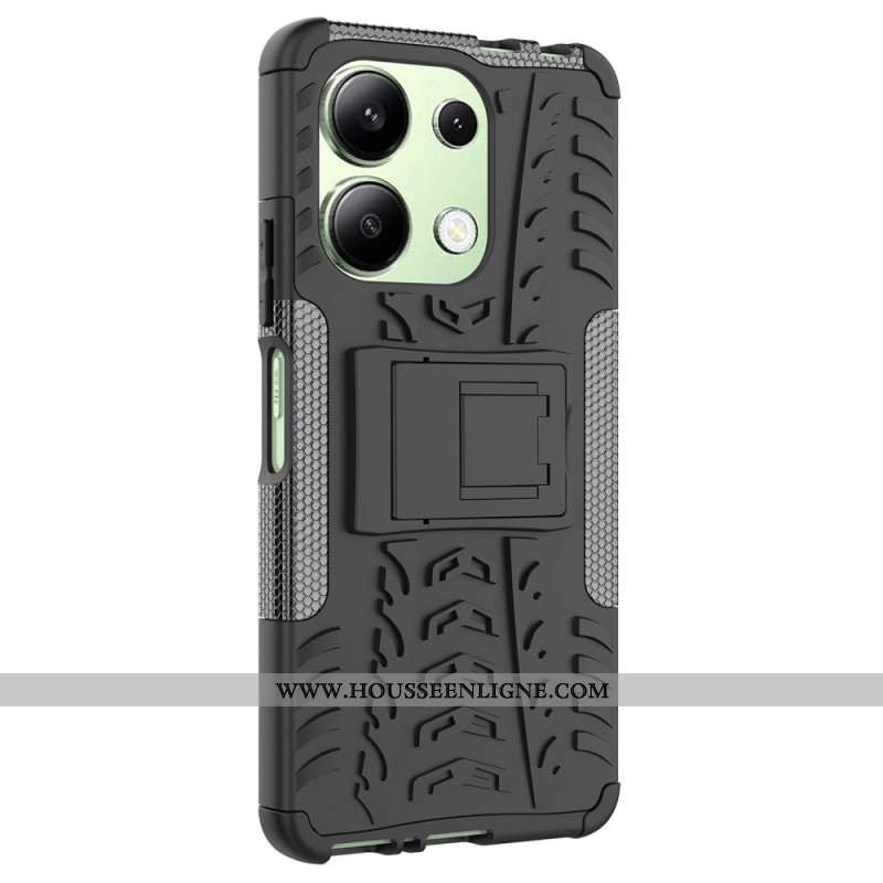 Coque Xiaomi Redmi Note 13 4G Texture Pneu avec Support