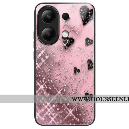 Coque Xiaomi Redmi Note 13 4G Verre Trempé Amour Rose