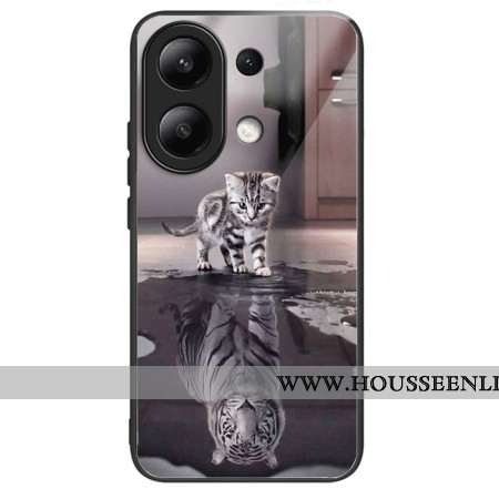 Coque Xiaomi Redmi Note 13 4G Verre Trempé Chat et Tigre