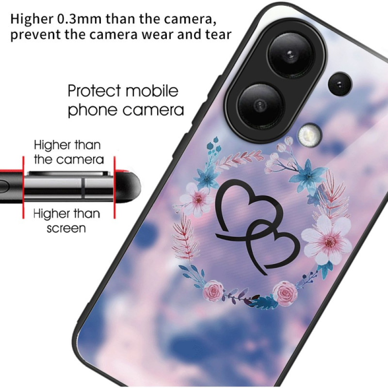 Coque Xiaomi Redmi Note 13 4G Verre Trempé Coeur à Coeur