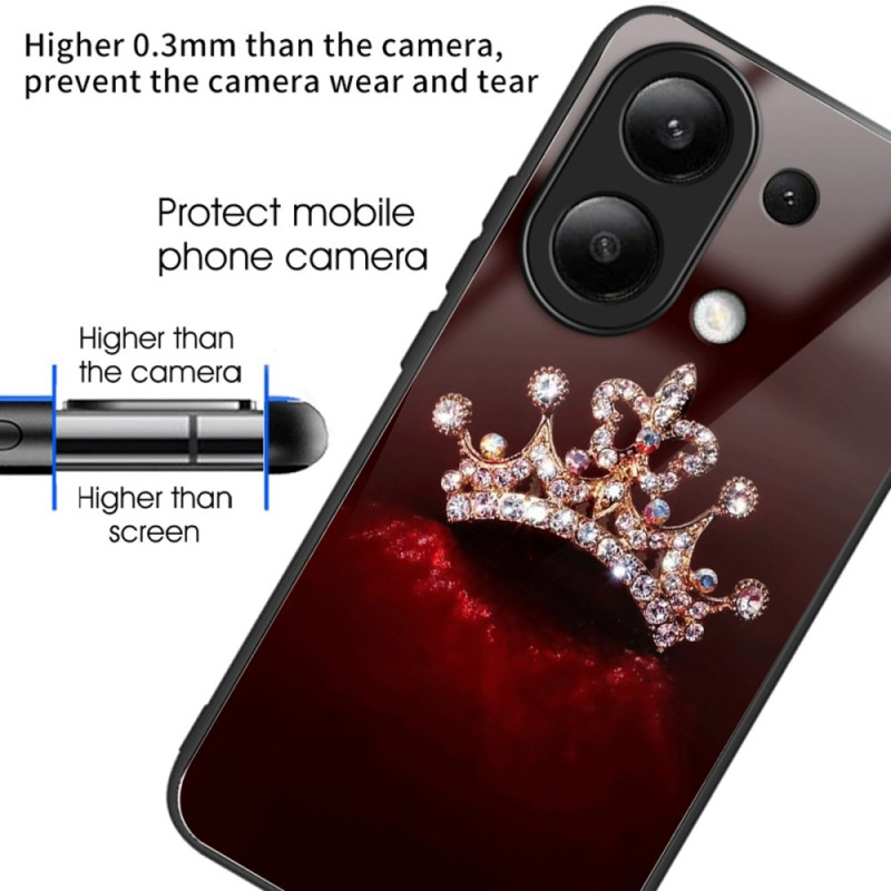 Coque Xiaomi Redmi Note 13 4G Verre Trempé Couronne de Diamants