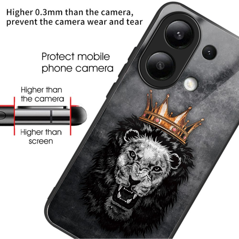 Coque Xiaomi Redmi Note 13 4G Verre Trempé Lion Couronné