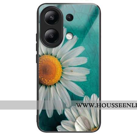 Coque Xiaomi Redmi Note 13 4G Verre Trempé Marguerites