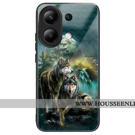 Coque Xiaomi Redmi Note 13 4G Verre Trempé Motif Loups