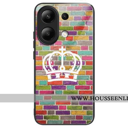 Coque Xiaomi Redmi Note 13 4G Verre Trempé Mur Coloré