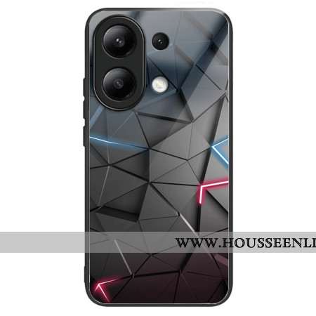 Coque Xiaomi Redmi Note 13 4G Verre Trempé Triangles Noirs