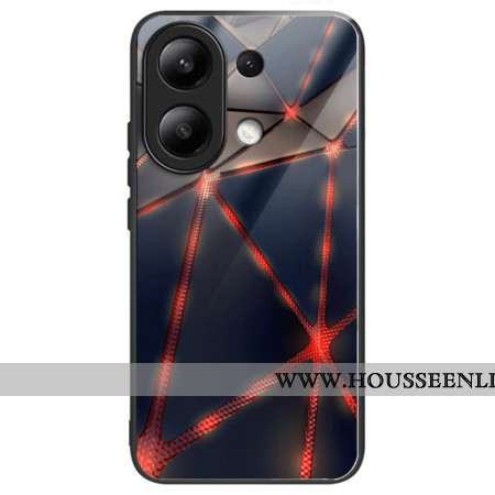 Coque Xiaomi Redmi Note 13 4G Verre Trempé Triangles Rouges