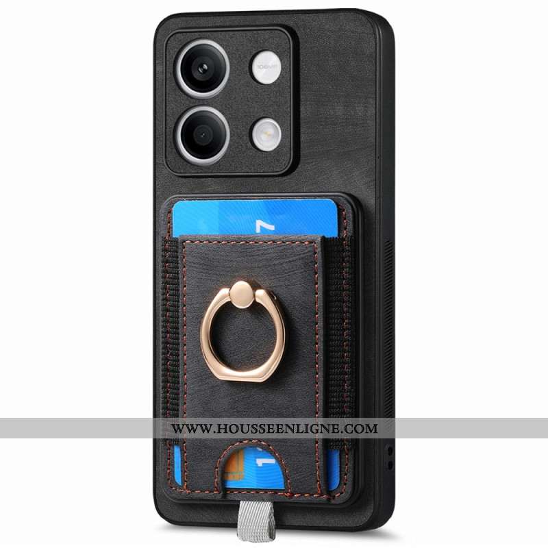 Coque Xiaomi Redmi Note 13 5G Porte-Cartes Détachable et Anneau