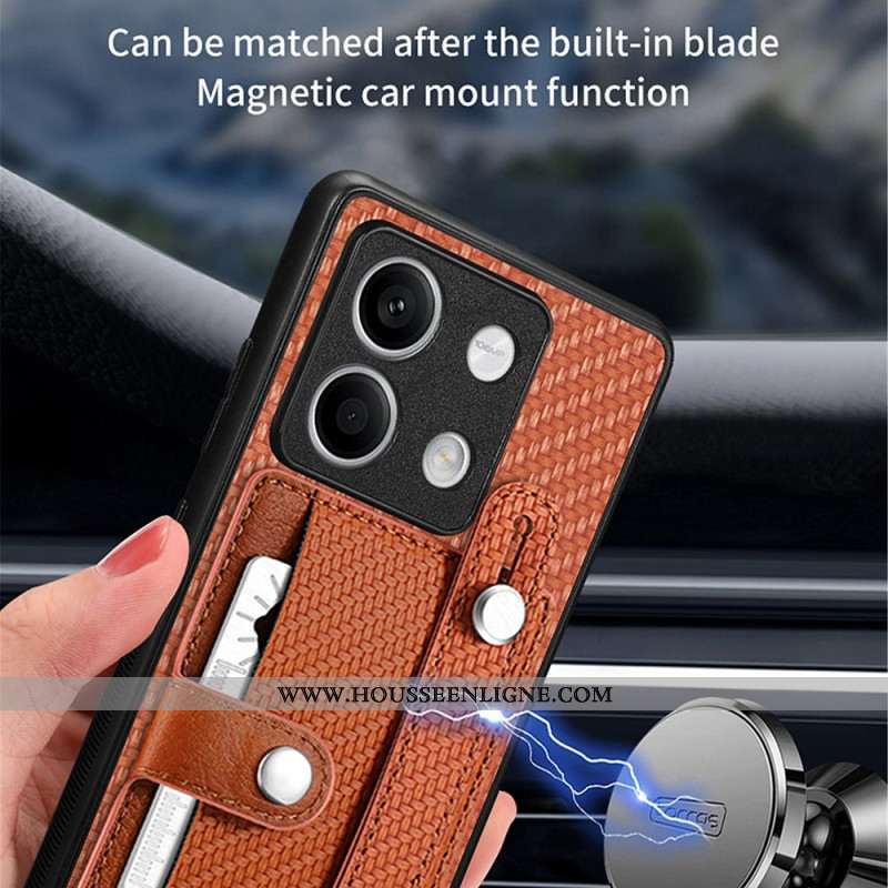 Coque Xiaomi Redmi Note 13 5G Porte-Cartes et Sangle