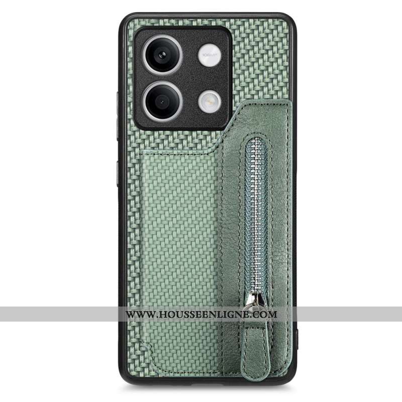 Coque Xiaomi Redmi Note 13 5G Porte-Monnaie à Fermeture Éclair