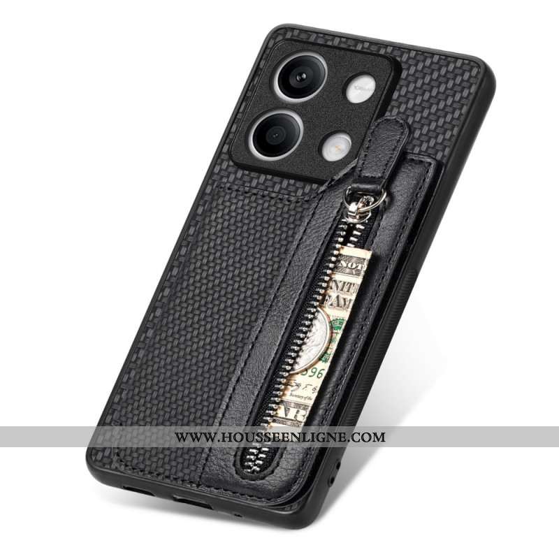 Coque Xiaomi Redmi Note 13 5G Porte-Monnaie à Fermeture Éclair