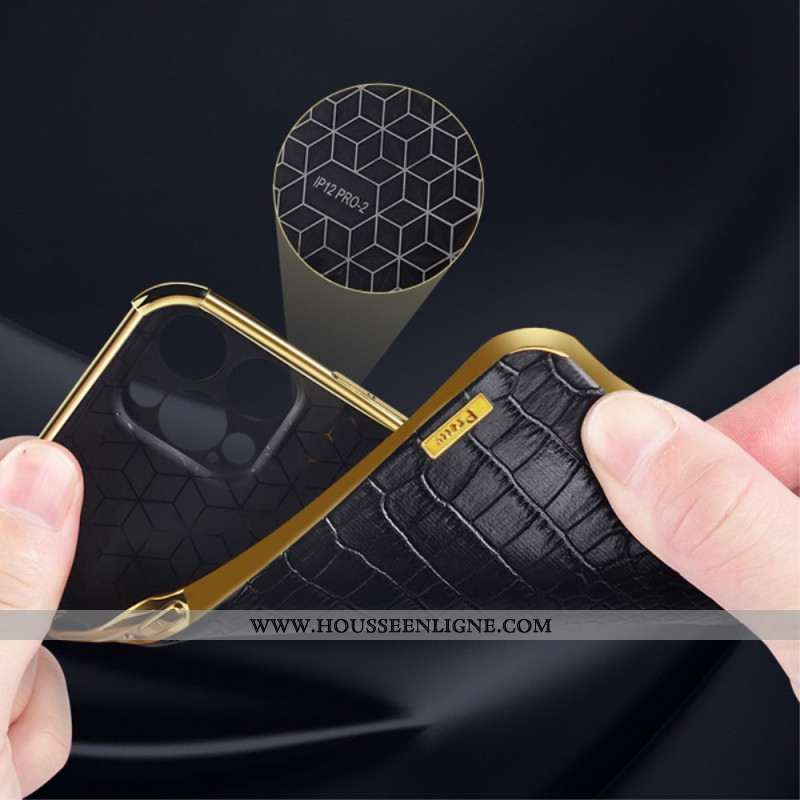 Coque Xiaomi Redmi Note 13 5G Style Crocodile Anneau-Support