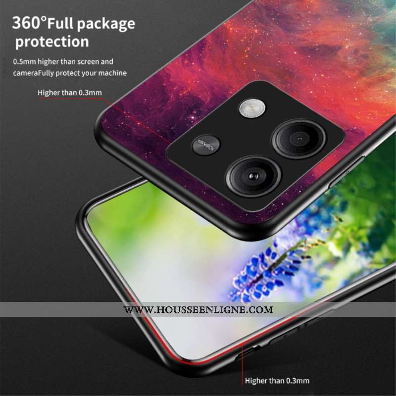 Coque Xiaomi Redmi Note 13 5G Verre Trempé Ciel Étoilé lumineux