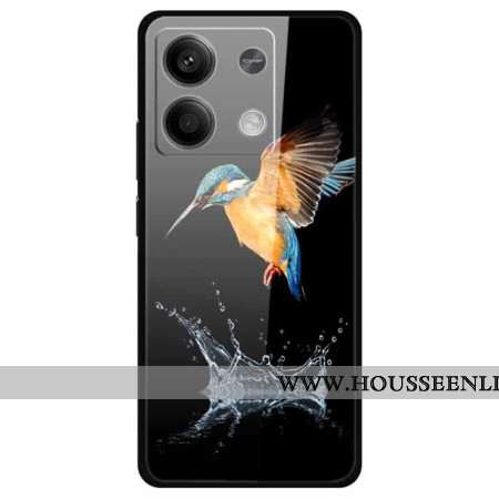 Coque Xiaomi Redmi Note 13 5G Verre Trempé Oiseau Couronné