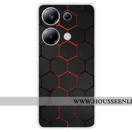 Coque Xiaomi Redmi Note 13 Pro 4G / Poco M6 Pro 4G Alvéole Rouge