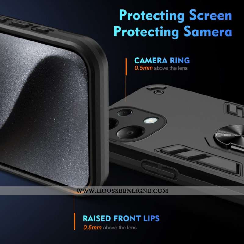 Coque Xiaomi Redmi Note 13 Pro 4G / Poco M6 Pro 4G Anneau-Support Magnétique