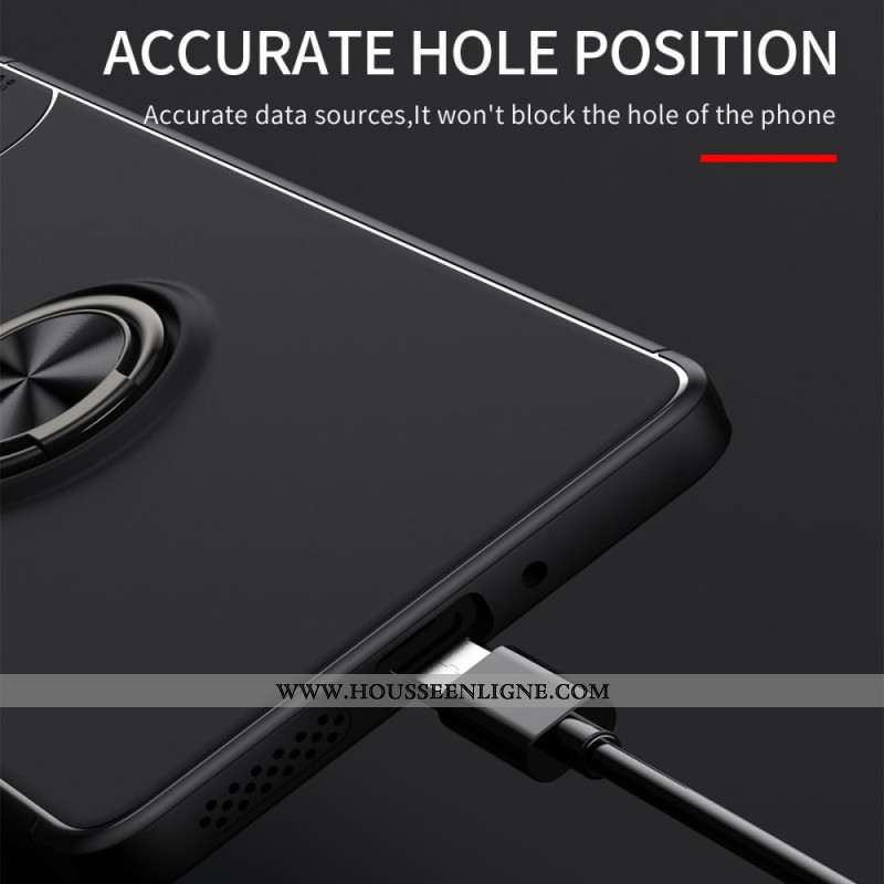 Coque Xiaomi Redmi Note 13 Pro 4G / Poco M6 Pro 4G Anneau Support Métallique