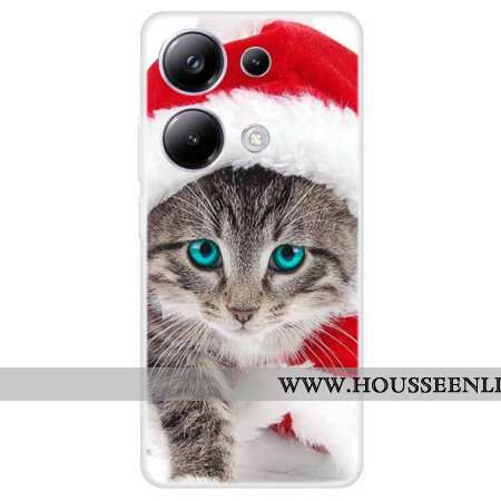 Coque Xiaomi Redmi Note 13 Pro 4G / Poco M6 Pro 4G Chat Noël