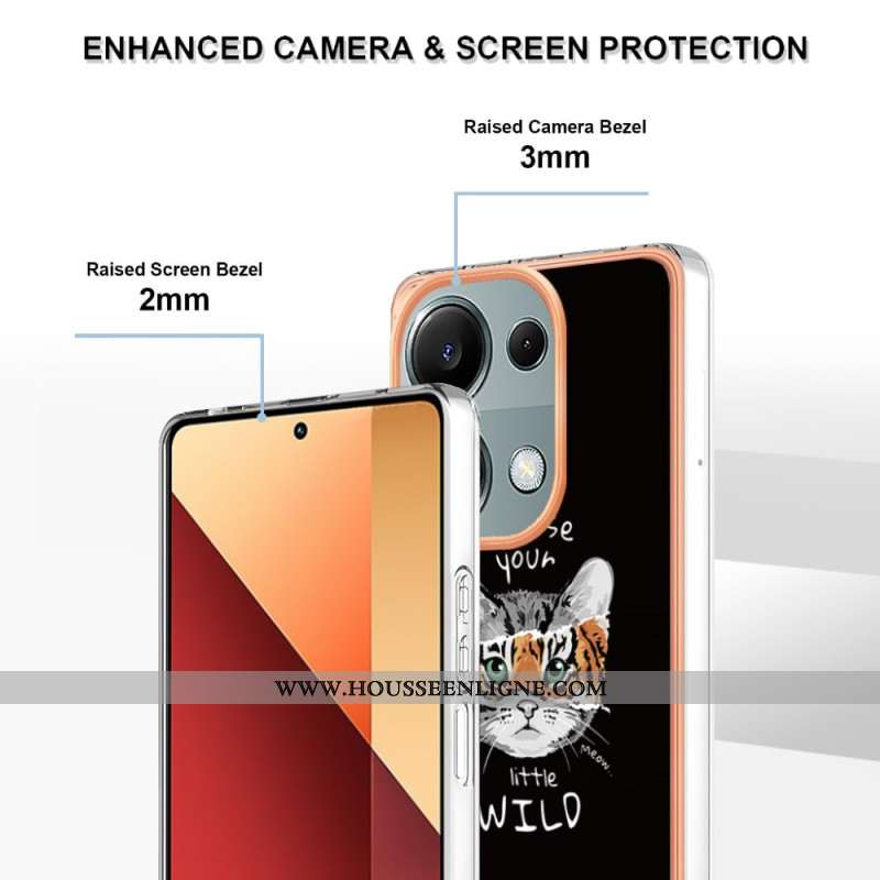 Coque Xiaomi Redmi Note 13 Pro 4G / Poco M6 Pro 4G Chat et Tigre