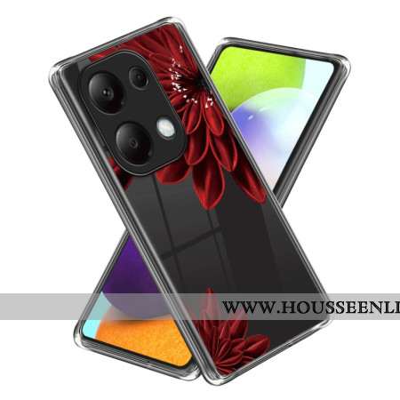 Coque Xiaomi Redmi Note 13 Pro 4G / Poco M6 Pro 4G Fleur rouge