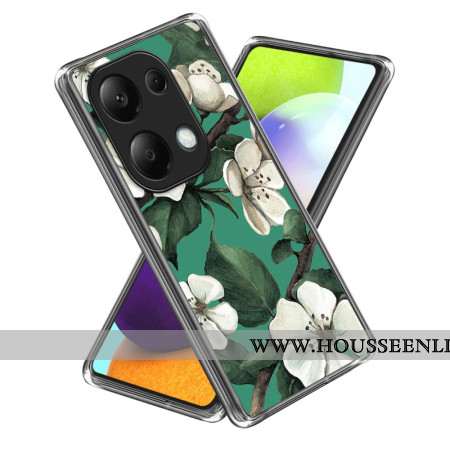 Coque Xiaomi Redmi Note 13 Pro 4G / Poco M6 Pro 4G Fleurs Blanches