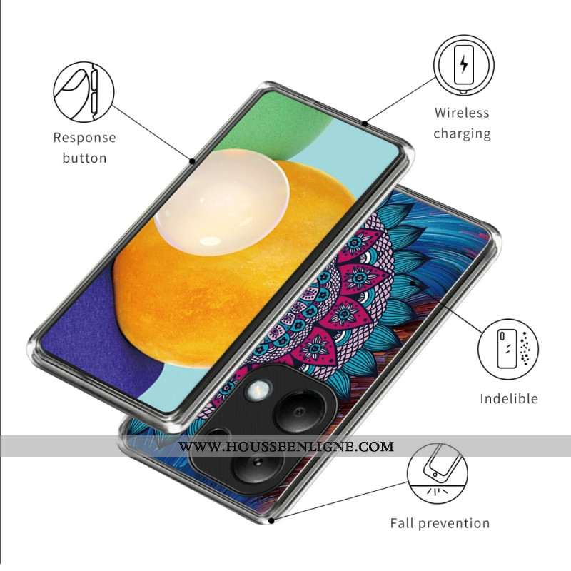 Coque Xiaomi Redmi Note 13 Pro 4G / Poco M6 Pro 4G Motif Mandala