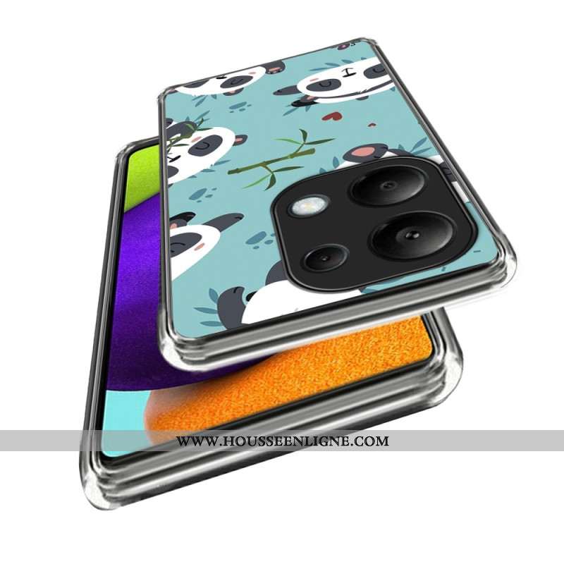 Coque Xiaomi Redmi Note 13 Pro 4G / Poco M6 Pro 4G Pandas Mignons