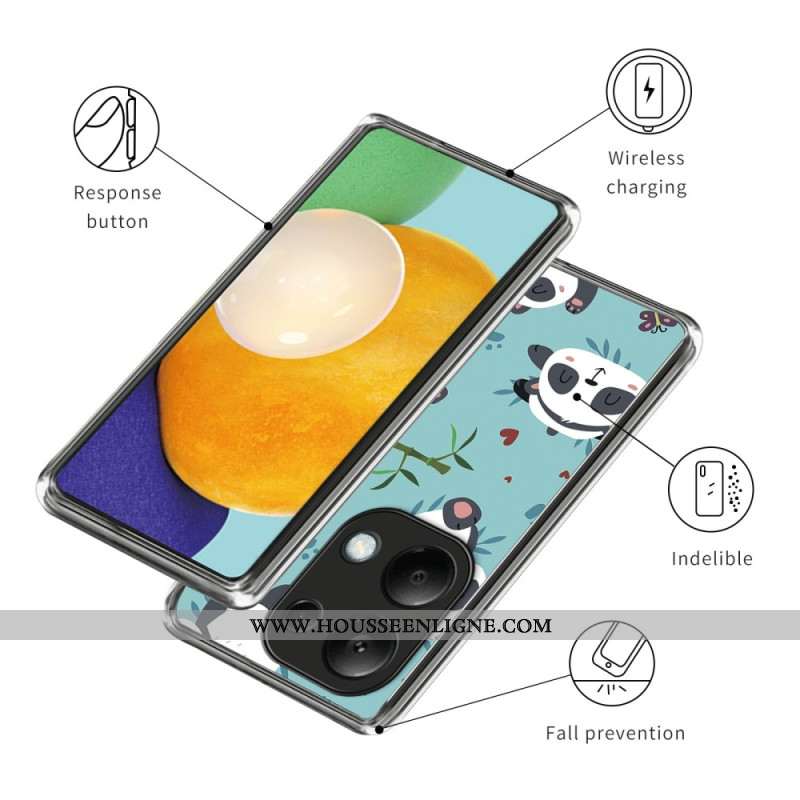 Coque Xiaomi Redmi Note 13 Pro 4G / Poco M6 Pro 4G Pandas Mignons