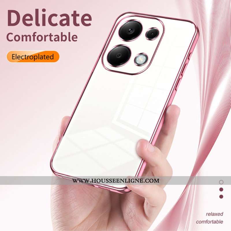 Coque Xiaomi Redmi Note 13 Pro 4G / Poco M6 Pro 4G Rebord Effet Métal