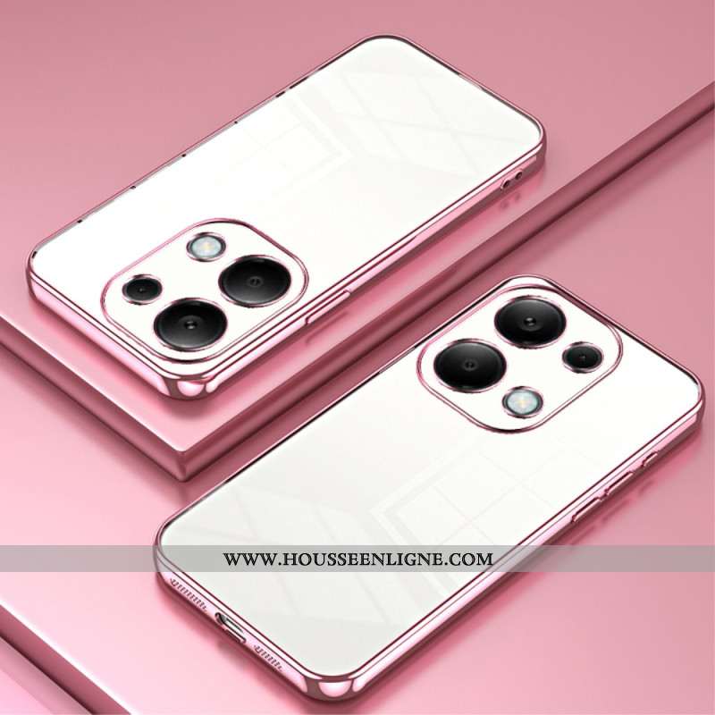 Coque Xiaomi Redmi Note 13 Pro 4G / Poco M6 Pro 4G Rebord Effet Métal