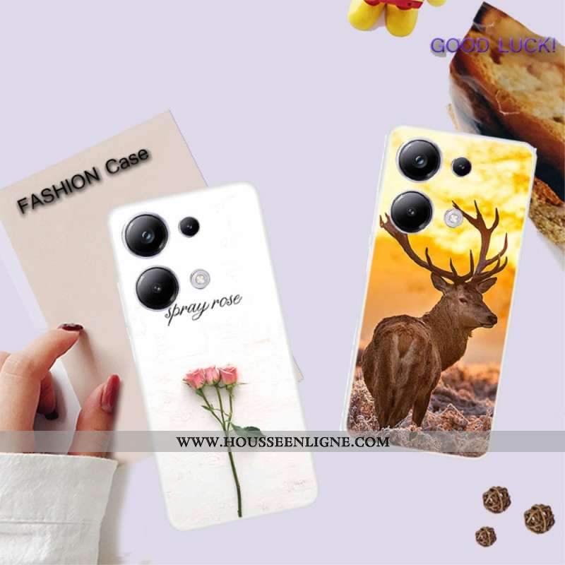 Coque Xiaomi Redmi Note 13 Pro 4G / Poco M6 Pro 4G Trois Fleurs