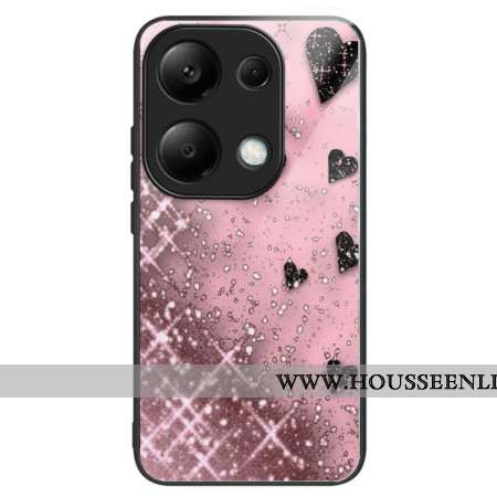 Coque Xiaomi Redmi Note 13 Pro 4G / Poco M6 Pro 4G Verre Trempé Amour Rose