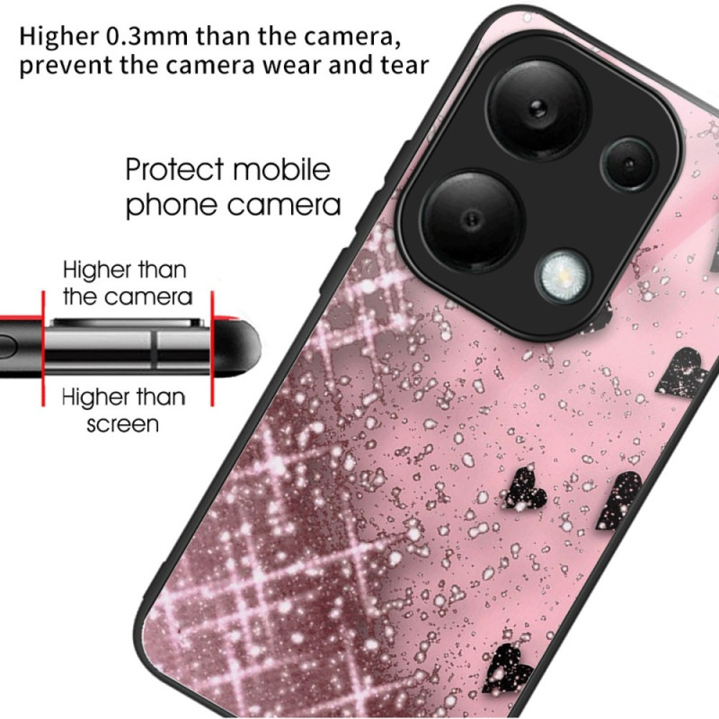 Coque Xiaomi Redmi Note 13 Pro 4G / Poco M6 Pro 4G Verre Trempé Amour Rose