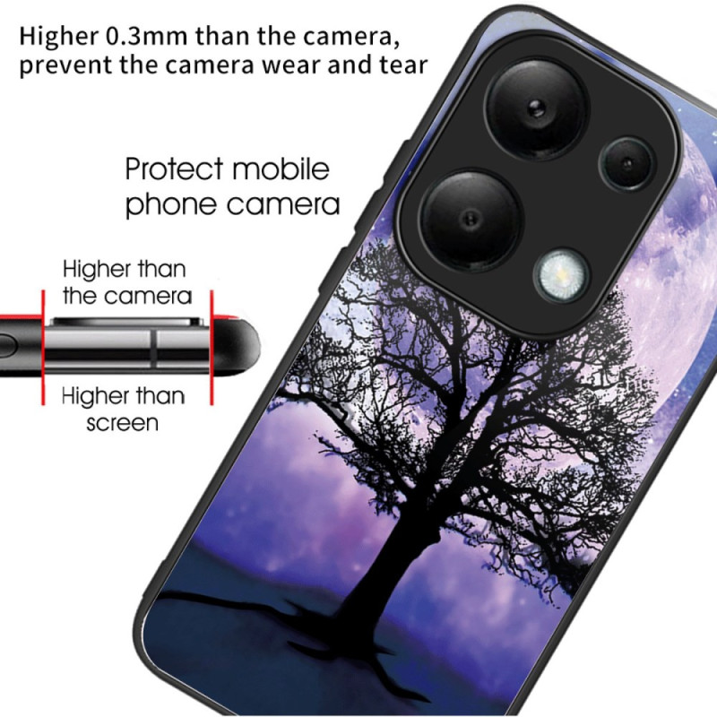 Coque Xiaomi Redmi Note 13 Pro 4G / Poco M6 Pro 4G Verre Trempé Arbre et Lune