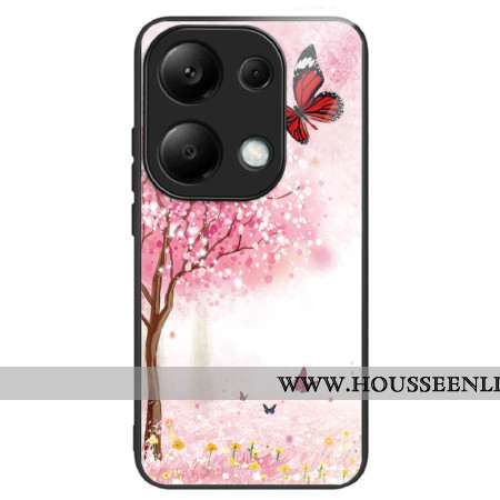 Coque Xiaomi Redmi Note 13 Pro 4G / Poco M6 Pro 4G Verre Trempé Cerisiers en Fleurs