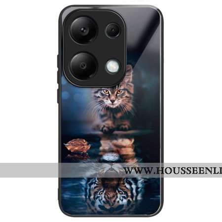 Coque Xiaomi Redmi Note 13 Pro 4G / Poco M6 Pro 4G Verre Trempé Chat et Tigre