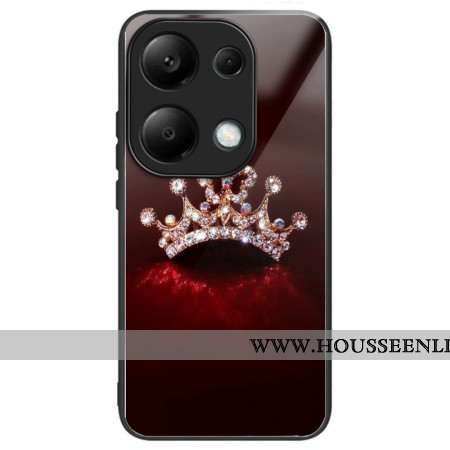 Coque Xiaomi Redmi Note 13 Pro 4G / Poco M6 Pro 4G Verre Trempé Couronne de Diamants