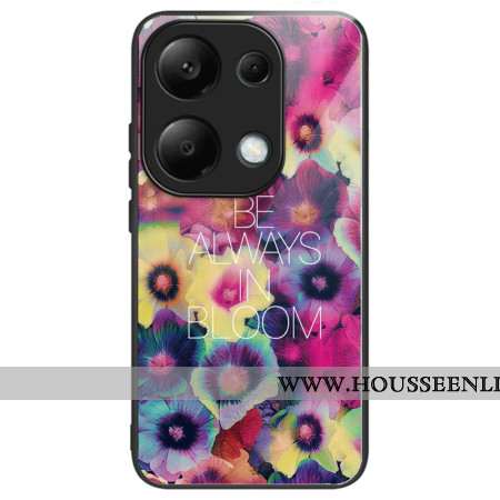 Coque Xiaomi Redmi Note 13 Pro 4G / Poco M6 Pro 4G Verre Trempé Fleurs Colorées