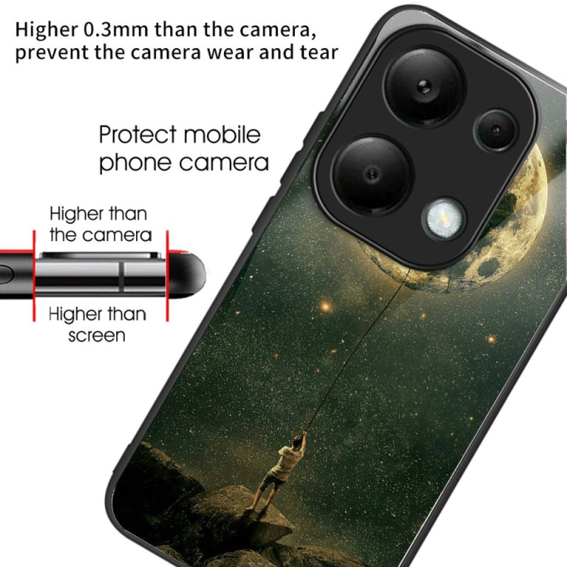 Coque Xiaomi Redmi Note 13 Pro 4G / Poco M6 Pro 4G Verre Trempé Homme à la Lune