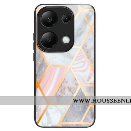 Coque Xiaomi Redmi Note 13 Pro 4G / Poco M6 Pro 4G Verre Trempé Marbre Rose