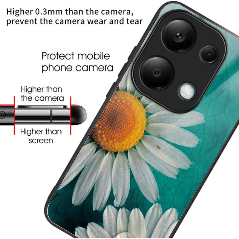 Coque Xiaomi Redmi Note 13 Pro 4G / Poco M6 Pro 4G Verre Trempé Marguerites